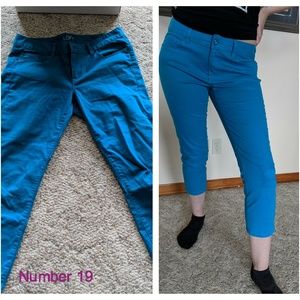 Blue Capris by Ann Taylor Loft